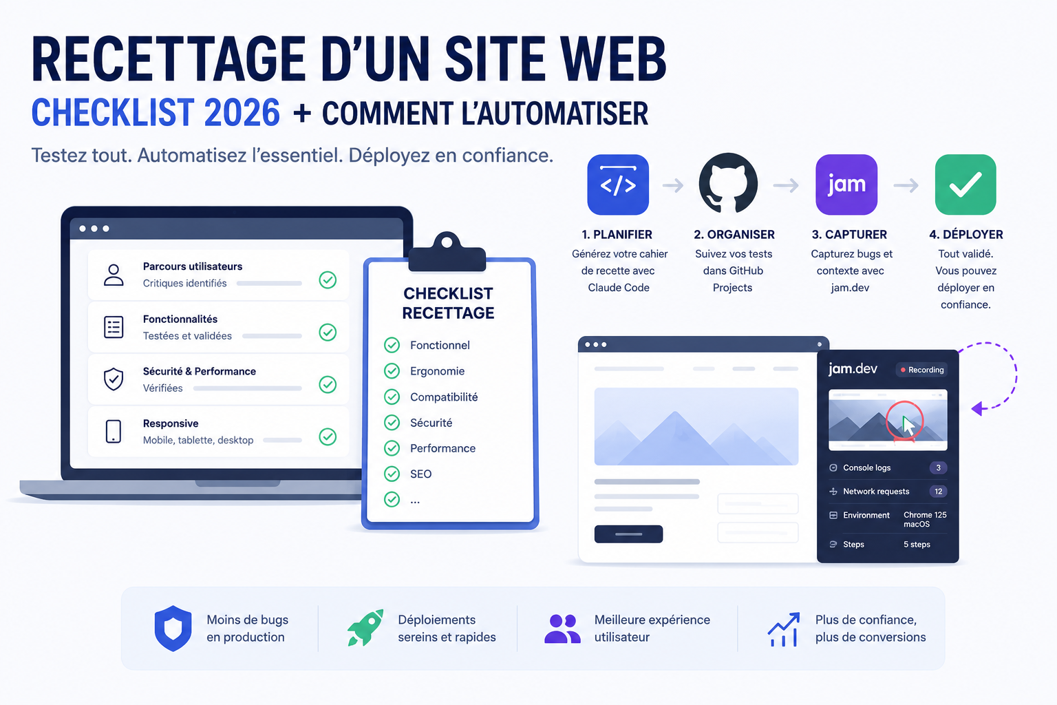 Recettage d'un site web : checklist complète + comment   l'automatiser (2026)